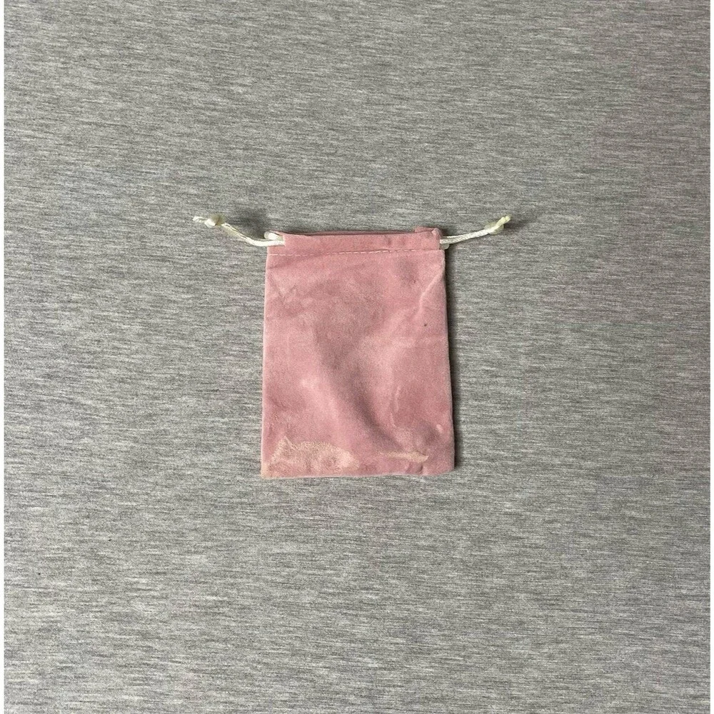 Macy’s Small Dust Pink Velour Gift Pouch Bag 4.5”x3.5”